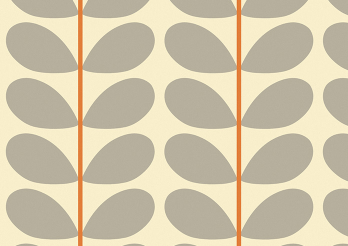 Orla Kiely Two Colour Stem, Warm Grey - Roller Blind - Image 6